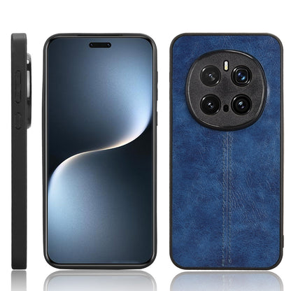 Honor Magic7 Pro Cow Pattern Sewing Back Cover Phone Case - Premium PU Leather Texture PC + TPU Shockproof Protective Case, Scratch Resistant Slim Lightweight Anti-Fingerprint Full Coverage Mobile Cover