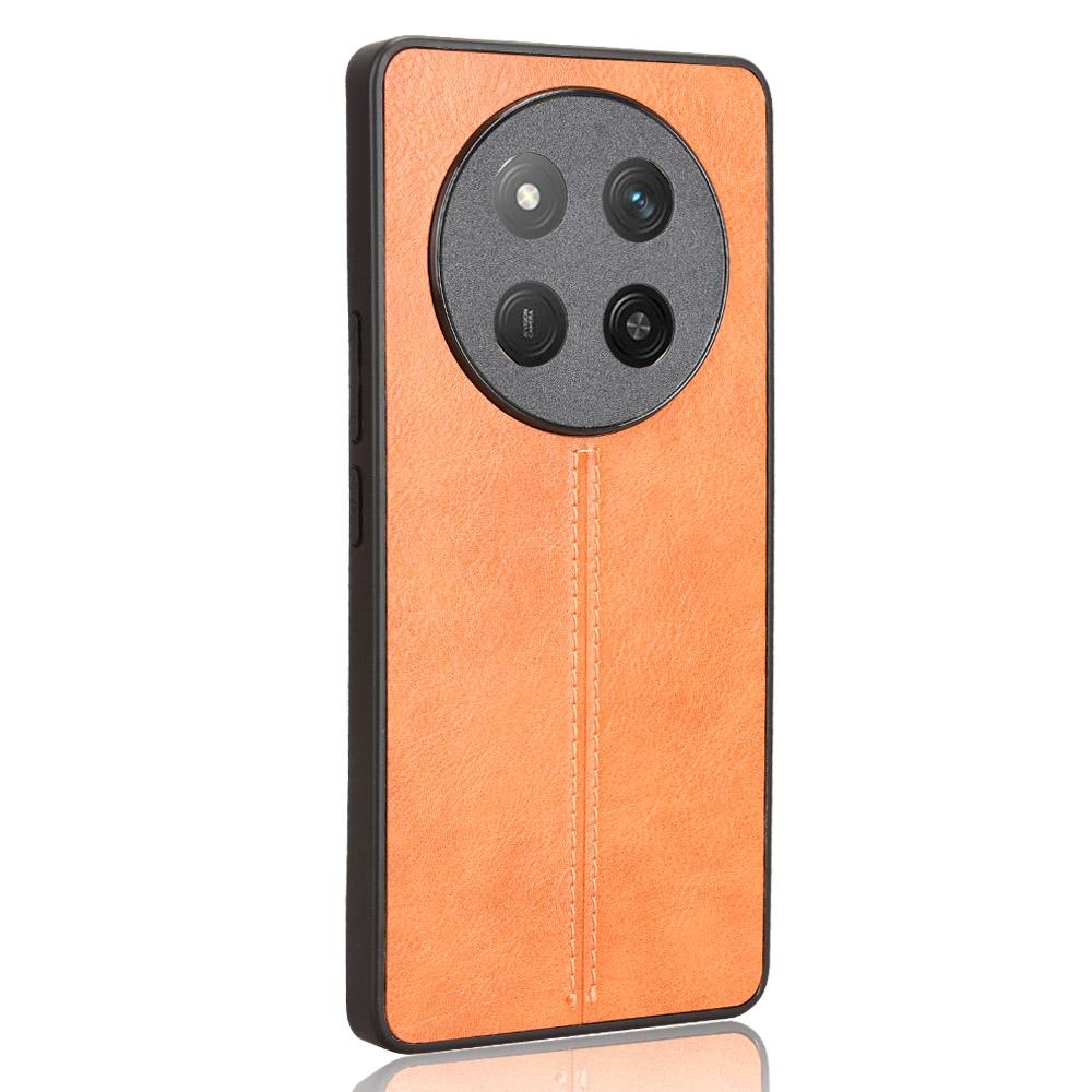 Honor X60 Pro Cow Pattern Sewing Back Cover Phone Case - Premium PU Leather Texture PC + TPU Shockproof Protective Case, Scratch Resistant Slim Lightweight Anti-Fingerprint Full Coverage Mobile Cover