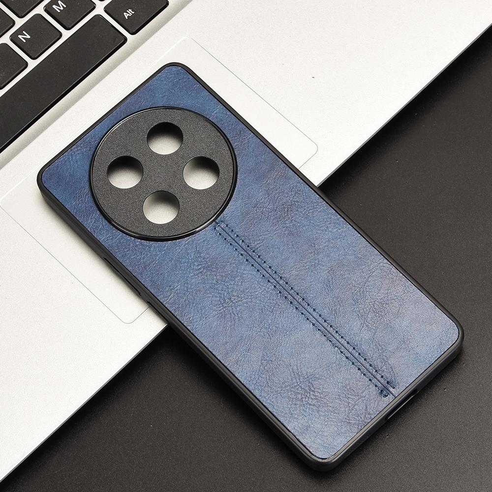 Honor X9c Cow Pattern Sewing Back Cover Phone Case - Premium PU Leather Texture PC + TPU Shockproof Protective Case, Scratch Resistant Slim Lightweight Anti-Fingerprint Full Coverage Mobile Cover