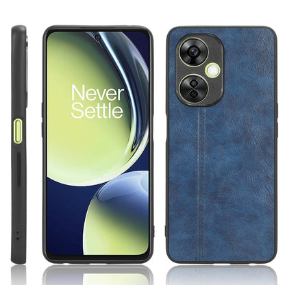 OPPO K11 5G Cow Pattern Sewing Back Cover Phone Case - Premium PU Leather Texture PC + TPU Shockproof Protective Case, Scratch Resistant Slim Lightweight Anti-Fingerprint Full Coverage Mobile Cover