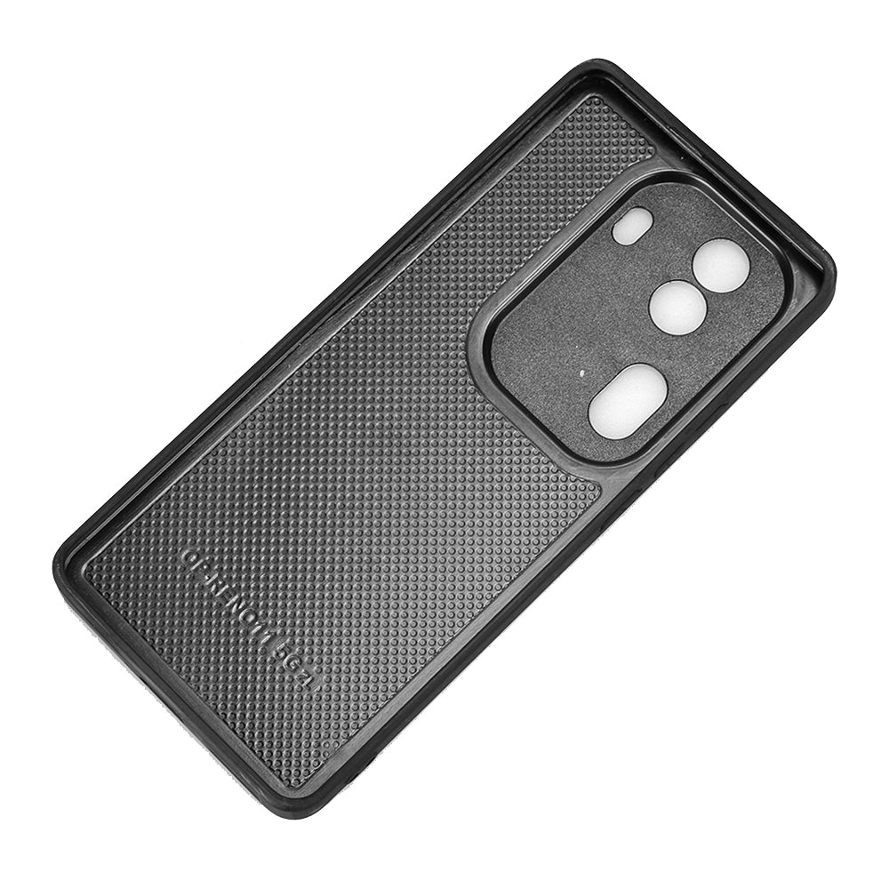 OPPO Reno11 Pro Cow Pattern Sewing Back Cover Phone Case - Premium PU Leather Texture PC + TPU Shockproof Protective Case, Scratch Resistant Slim Lightweight Anti-Fingerprint Full Coverage Mobile Cover