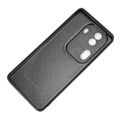 OPPO Reno11 Pro Cow Pattern Sewing Back Cover Phone Case - Premium PU Leather Texture PC + TPU Shockproof Protective Case, Scratch Resistant Slim Lightweight Anti-Fingerprint Full Coverage Mobile Cover