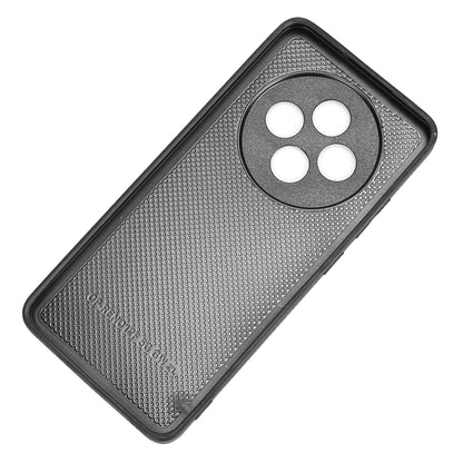 OPPO Reno12 F 5G Cow Pattern Sewing Back Cover Phone Case - Premium PU Leather Texture PC + TPU Shockproof Protective Case, Scratch Resistant Slim Lightweight Anti-Fingerprint Full Coverage Mobile Cover