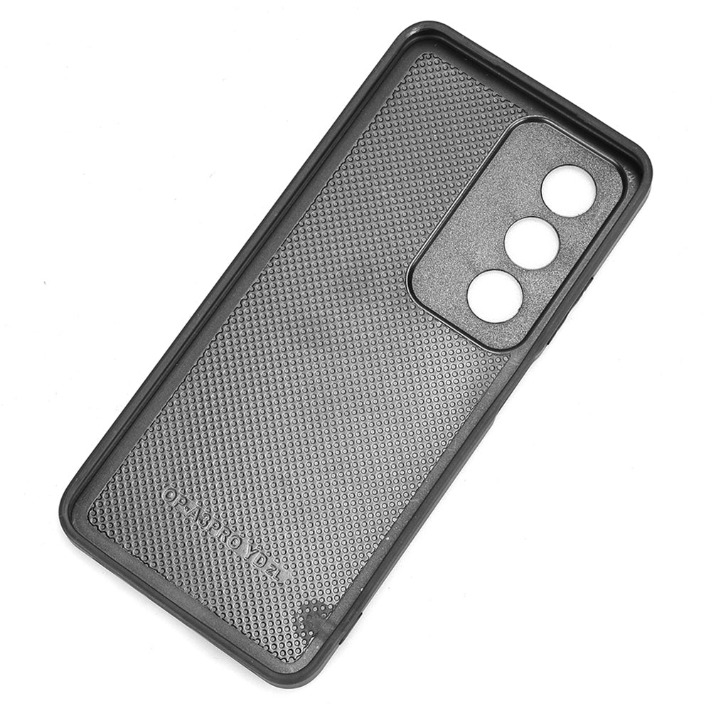 OPPO A3 Pro Global Cow Pattern Sewing Back Cover Phone Case - Premium PU Leather Texture PC + TPU Shockproof Protective Case, Scratch Resistant Slim Lightweight Anti-Fingerprint Full Coverage Mobile Cover