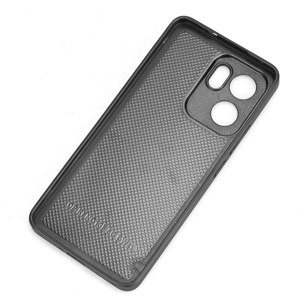 OPPO Reno13 F 4G Cow Pattern Sewing Back Cover Phone Case - Premium PU Leather Texture PC + TPU Shockproof Protective Case, Scratch Resistant Slim Lightweight Anti-Fingerprint Full Coverage Mobile Cover
