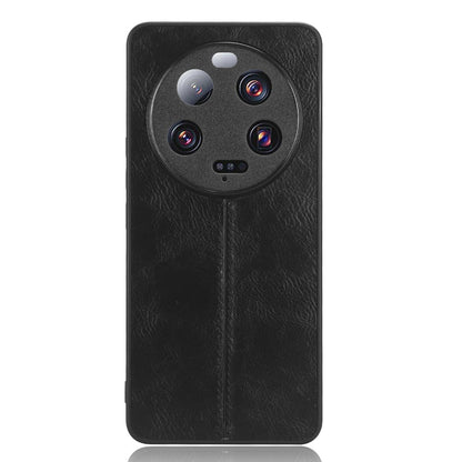 Xiaomi 13 Ultra Cow Pattern Sewing Back Cover Phone Case - Premium PU Leather Texture PC + TPU Shockproof Protective Case, Scratch Resistant Slim Lightweight Anti-Fingerprint Full Coverage Mobile Cover