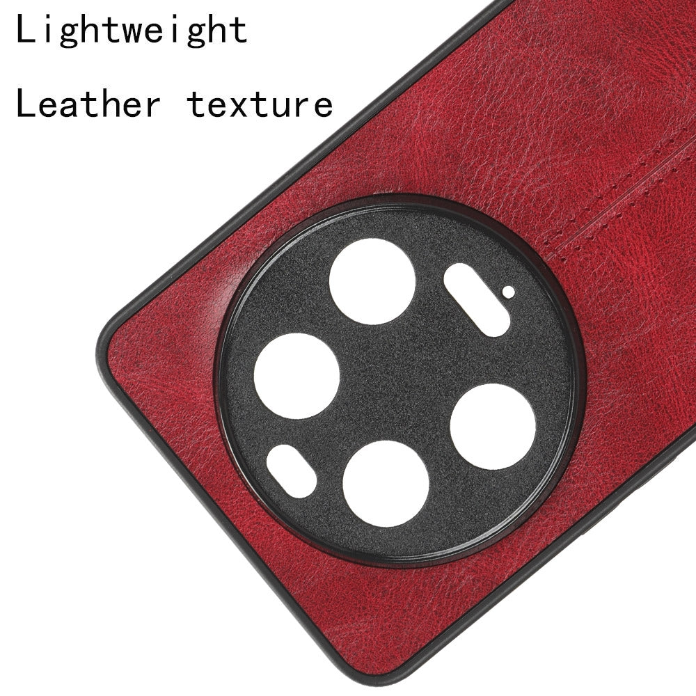 Xiaomi 13 Ultra Cow Pattern Sewing Back Cover Phone Case - Premium PU Leather Texture PC + TPU Shockproof Protective Case, Scratch Resistant Slim Lightweight Anti-Fingerprint Full Coverage Mobile Cover