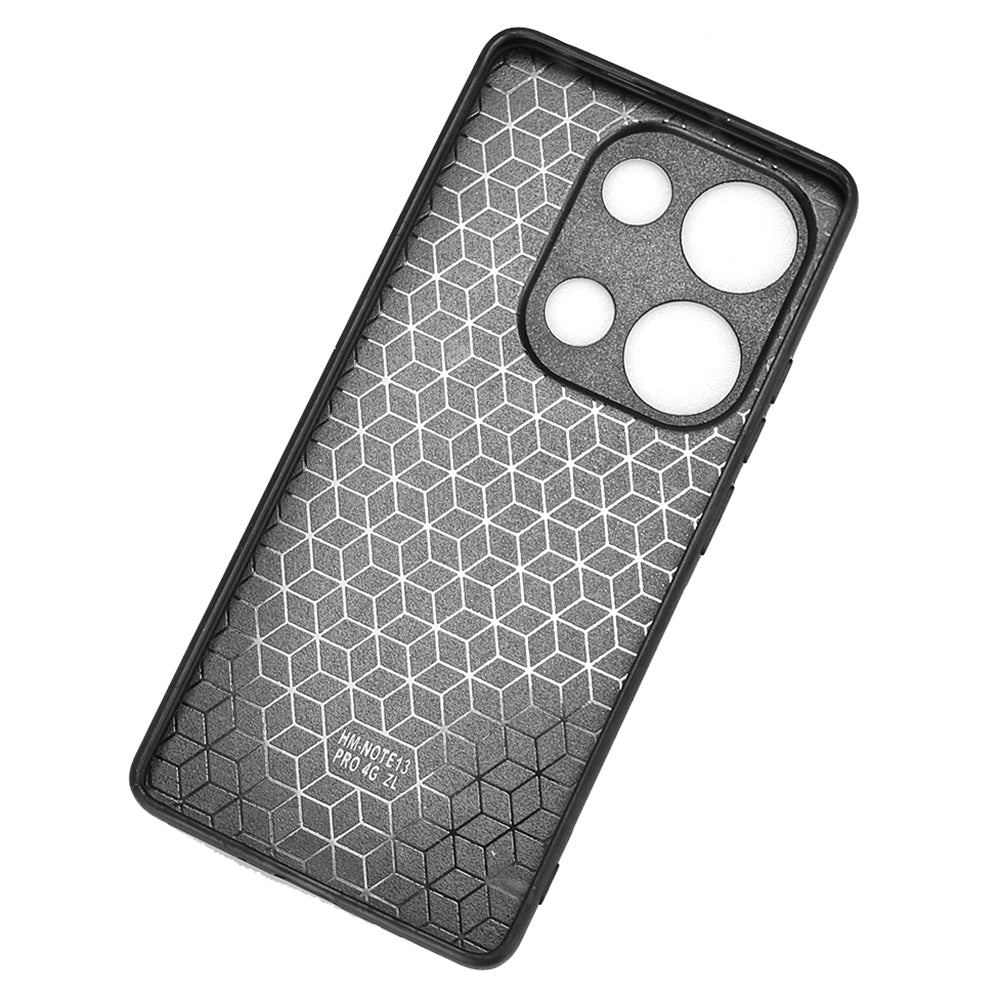 Xiaomi Poco M6 Pro 4G Cow Pattern Sewing Back Cover Phone Case - Premium PU Leather Texture PC + TPU Shockproof Protective Case, Scratch Resistant Slim Lightweight Anti-Fingerprint Full Coverage Mobile Cover