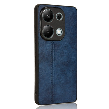 Xiaomi Redmi Note 13 Pro 4G Cow Pattern Sewing Back Cover Phone Case - Premium PU Leather Texture PC + TPU Shockproof Protective Case, Scratch Resistant Slim Lightweight Anti-Fingerprint Full Coverage Mobile Cover