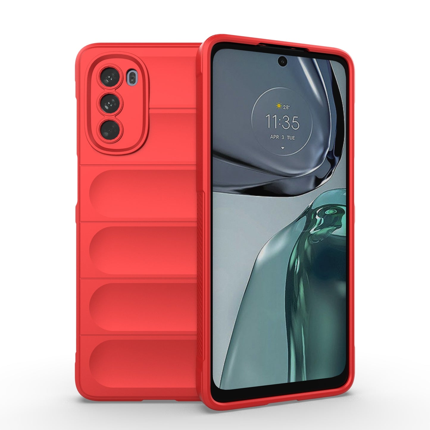 Motorola Moto G62 5G Magic Shield TPU + Flannel Protective Phone Case Cover, Shockproof Scratch Resistant