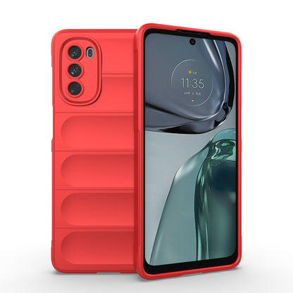 Motorola Moto G62 5G Magic Shield TPU + Flannel Protective Phone Case Cover, Shockproof Scratch Resistant