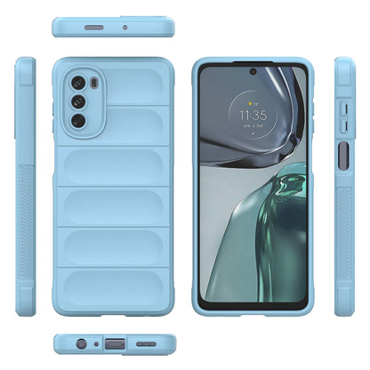 Motorola Moto G62 5G Magic Shield TPU + Flannel Protective Phone Case Cover, Shockproof Scratch Resistant