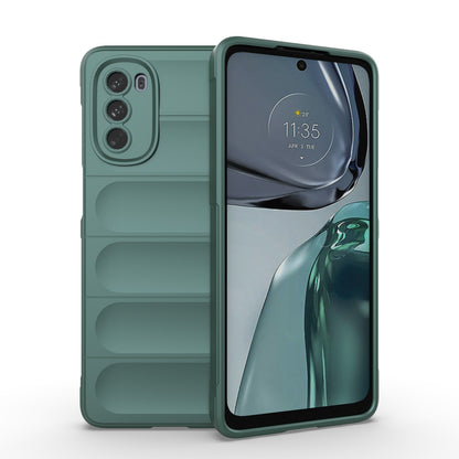 Motorola Moto G62 5G Magic Shield TPU + Flannel Protective Phone Case Cover, Shockproof Scratch Resistant