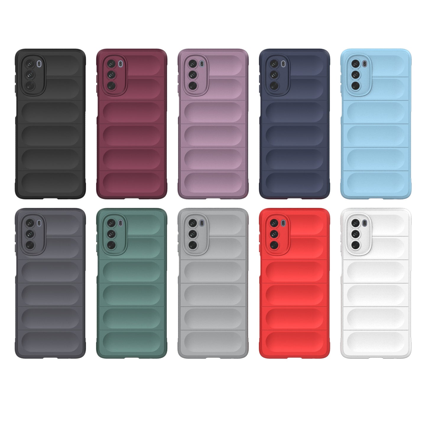 Motorola Moto G62 5G Magic Shield TPU + Flannel Protective Phone Case Cover, Shockproof Scratch Resistant