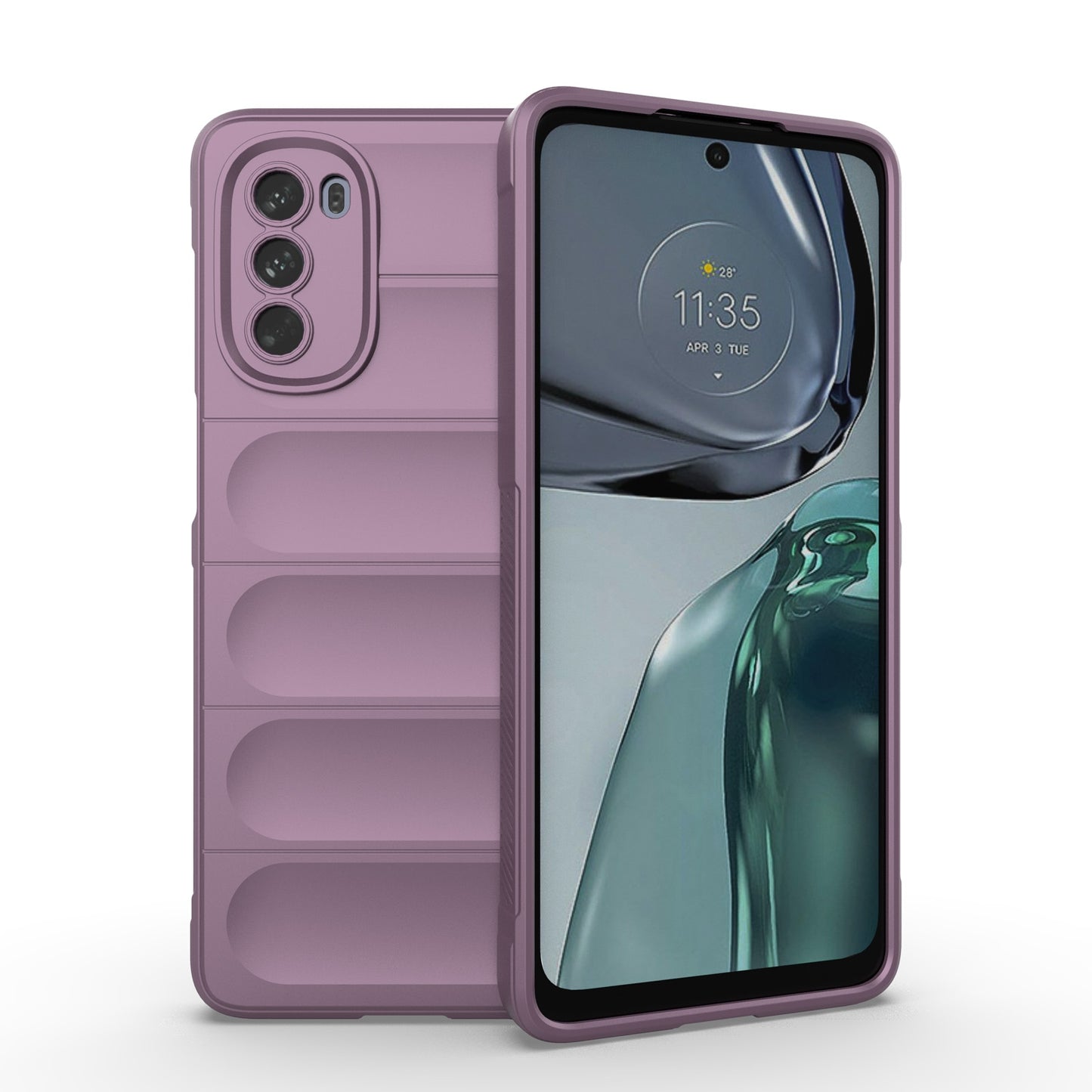 Motorola Moto G62 5G Magic Shield TPU + Flannel Protective Phone Case Cover, Shockproof Scratch Resistant