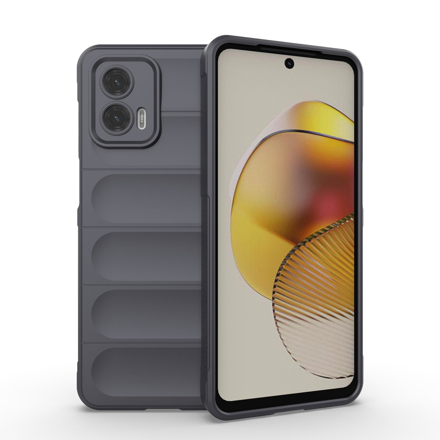 Motorola Moto G73 5G Shock Absorbent Magic Shield TPU + Flannel Phone Case, Featuring Ridged Drop Protection, Bright Colours & Easy Access