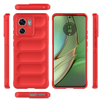 Motorola Edge 40 5G Shock Absorbent Magic Shield TPU + Flannel Phone Case, Featuring Ridged Drop Protection, Bright Colours & Easy Access