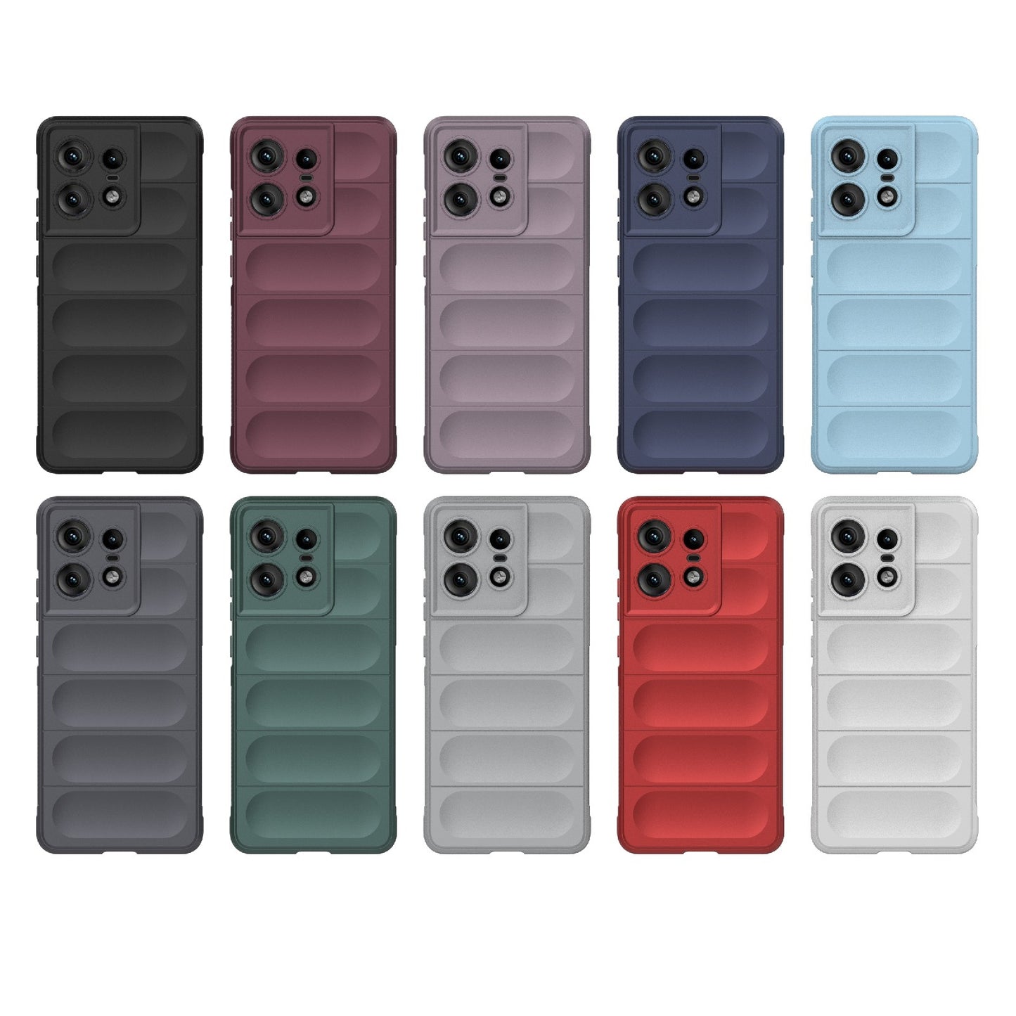 Motorola Edge 50 Pro 5G Global Shock Absorbent Magic Shield TPU + Flannel Phone Case, Featuring Ridged Drop Protection, Bright Colours & Easy Access