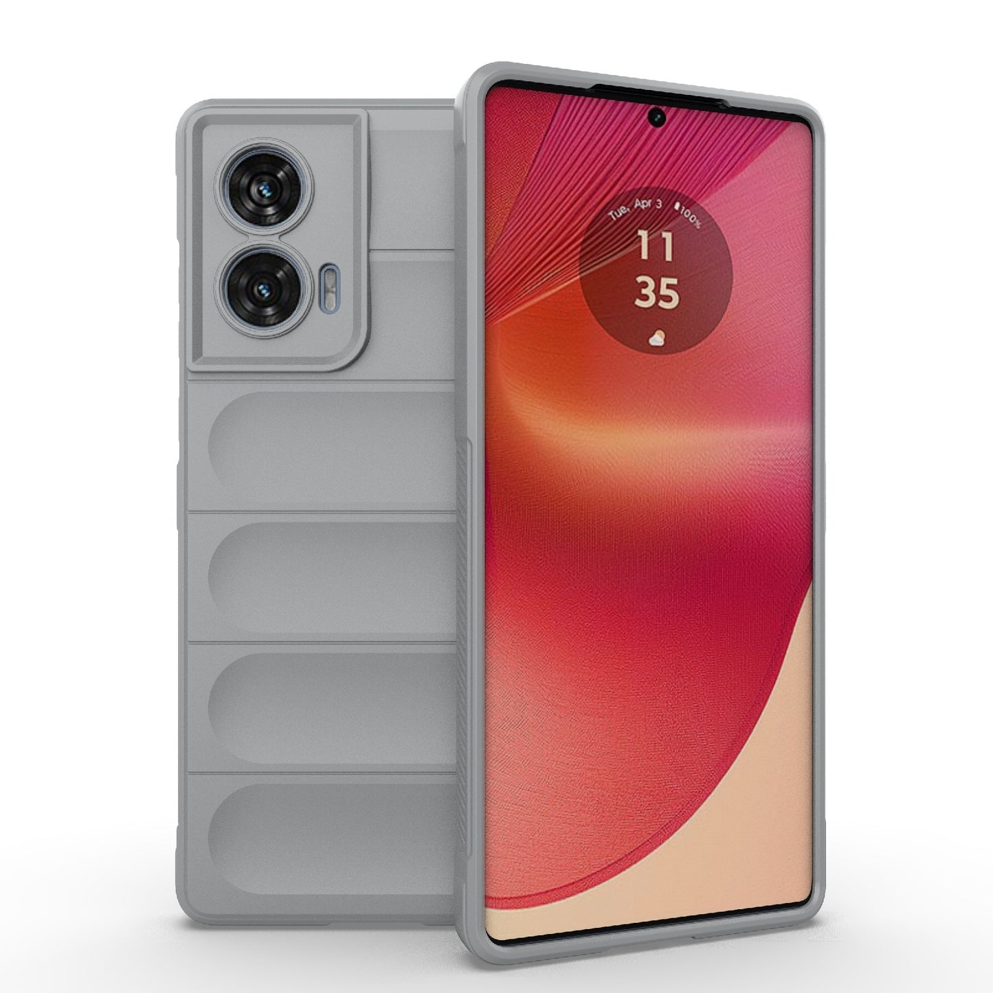 Motorola Edge 50 Fusion 5G Global Shock Absorbent Magic Shield TPU + Flannel Phone Case, Featuring Ridged Drop Protection, Bright Colours & Easy Access