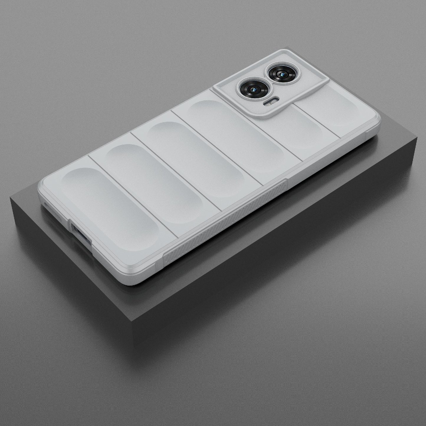 Motorola Edge 50 Fusion 5G Global Shock Absorbent Magic Shield TPU + Flannel Phone Case, Featuring Ridged Drop Protection, Bright Colours & Easy Access