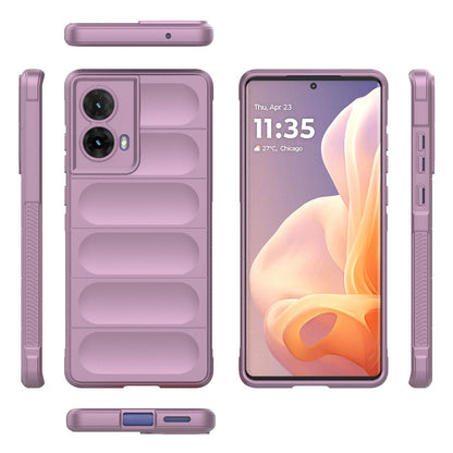 Motorola Moto G85 5G Global Shock Absorbent Magic Shield TPU + Flannel Phone Case, Featuring Ridged Drop Protection, Bright Colours & Easy Access