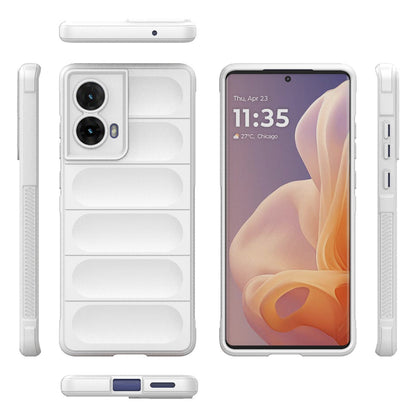 Motorola Moto G85 5G Global Shock Absorbent Magic Shield TPU + Flannel Phone Case, Featuring Ridged Drop Protection, Bright Colours & Easy Access