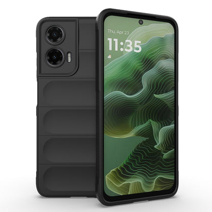 Motorola Moto G35 5G Magic Shield TPU + Flannel Protective Phone Case Cover, Shockproof Scratch Resistant