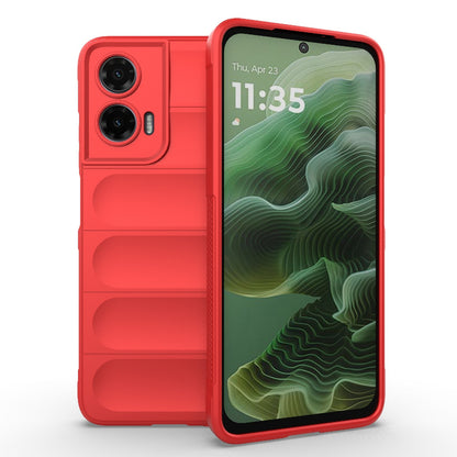 Motorola Moto G35 5G Magic Shield TPU + Flannel Protective Phone Case Cover, Shockproof Scratch Resistant