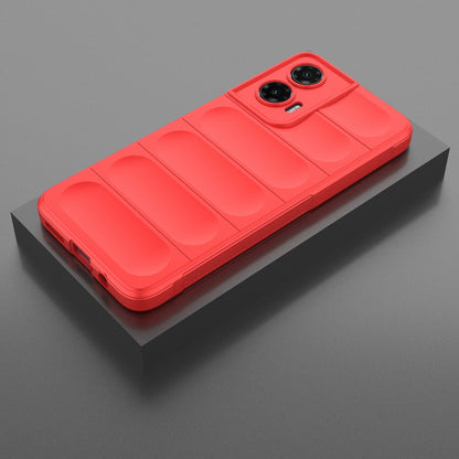 Motorola Moto G35 5G Magic Shield TPU + Flannel Protective Phone Case Cover, Shockproof Scratch Resistant
