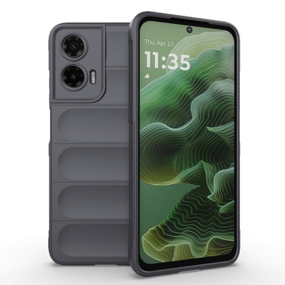 Motorola Moto G35 5G Magic Shield TPU + Flannel Protective Phone Case Cover, Shockproof Scratch Resistant