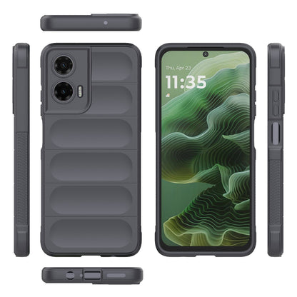 Motorola Moto G35 5G Magic Shield TPU + Flannel Protective Phone Case Cover, Shockproof Scratch Resistant