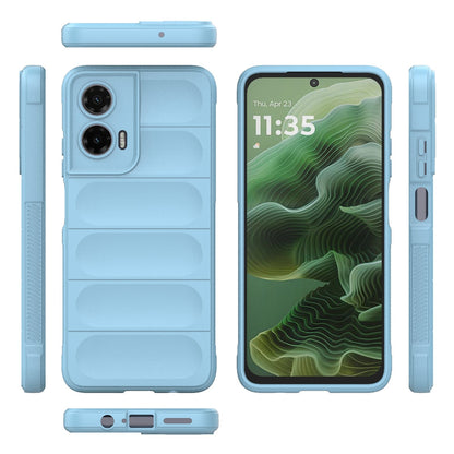 Motorola Moto G35 5G Magic Shield TPU + Flannel Protective Phone Case Cover, Shockproof Scratch Resistant