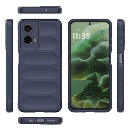 Motorola Moto G35 5G Magic Shield TPU + Flannel Protective Phone Case Cover, Shockproof Scratch Resistant