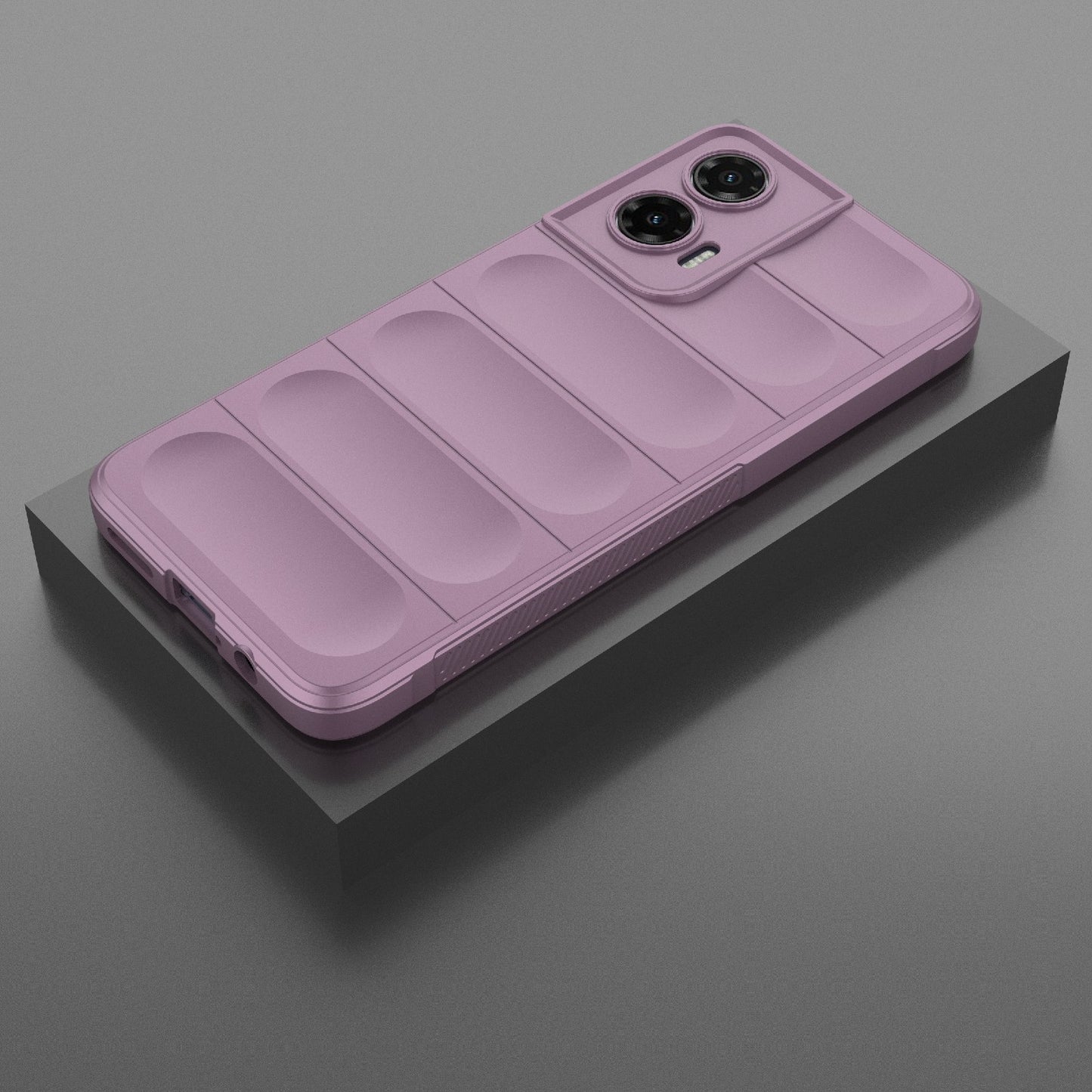 Motorola Moto G35 5G Magic Shield TPU + Flannel Protective Phone Case Cover, Shockproof Scratch Resistant