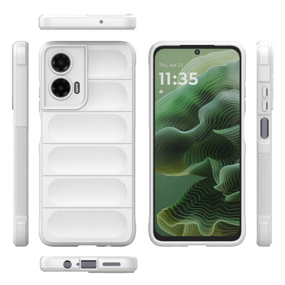 Motorola Moto G35 5G Magic Shield TPU + Flannel Protective Phone Case Cover, Shockproof Scratch Resistant