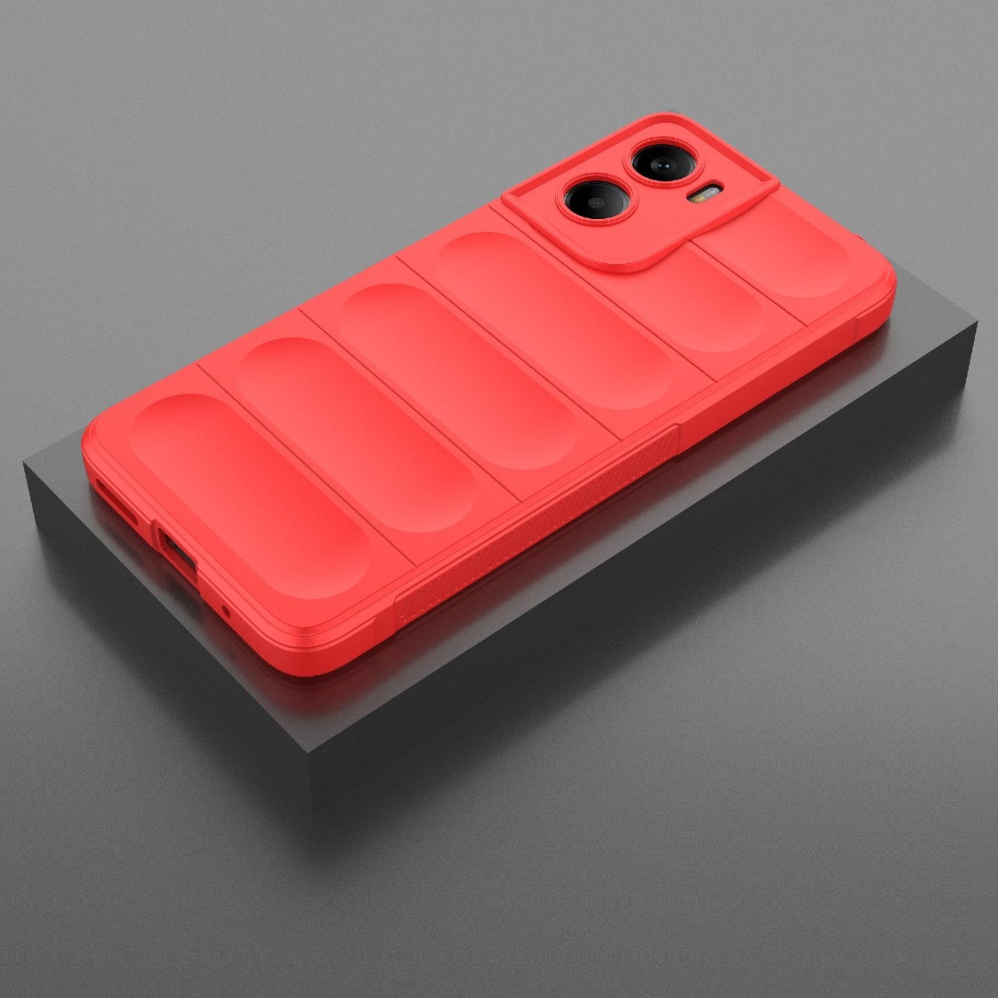 Motorola E15 Magic Shield TPU + Flannel Protective Phone Case Cover, Shockproof Scratch Resistant