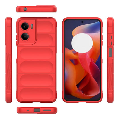 Motorola Moto G05 4G Magic Shield TPU + Flannel Protective Phone Case Cover, Shockproof Scratch Resistant