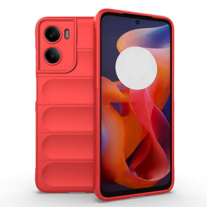 Motorola E15 Magic Shield TPU + Flannel Protective Phone Case Cover, Shockproof Scratch Resistant