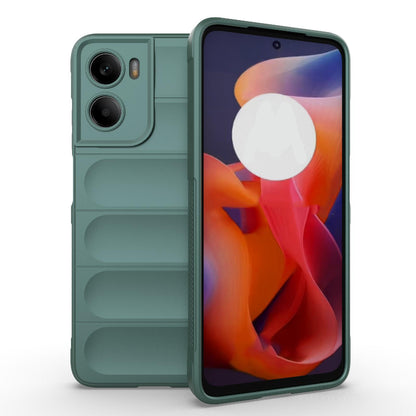 Motorola Moto G05 4G Magic Shield TPU + Flannel Protective Phone Case Cover, Shockproof Scratch Resistant