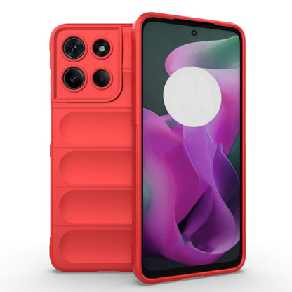 Motorola Moto G15 4G Magic Shield TPU + Flannel Protective Phone Case Cover, Shockproof Scratch Resistant