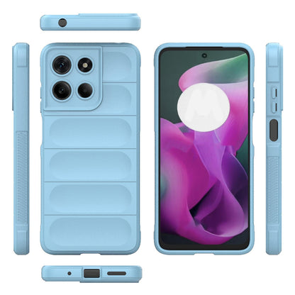 Motorola Moto G15 4G Magic Shield TPU + Flannel Protective Phone Case Cover, Shockproof Scratch Resistant