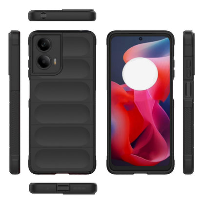 Motorola Moto G24 4G Magic Shield TPU + Flannel Protective Phone Case Cover, Shockproof Scratch Resistant