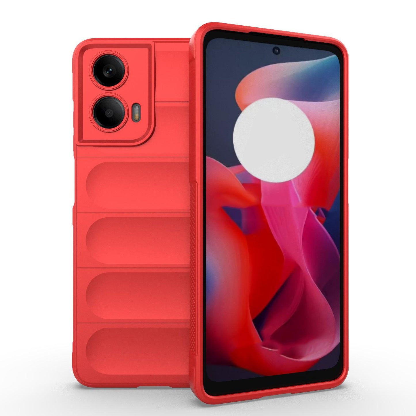 Motorola Moto G24 4G Magic Shield TPU + Flannel Protective Phone Case Cover, Shockproof Scratch Resistant
