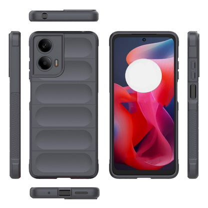 Motorola Moto G24 4G Magic Shield TPU + Flannel Protective Phone Case Cover, Shockproof Scratch Resistant