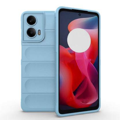 Motorola Moto G24 4G Magic Shield TPU + Flannel Protective Phone Case Cover, Shockproof Scratch Resistant