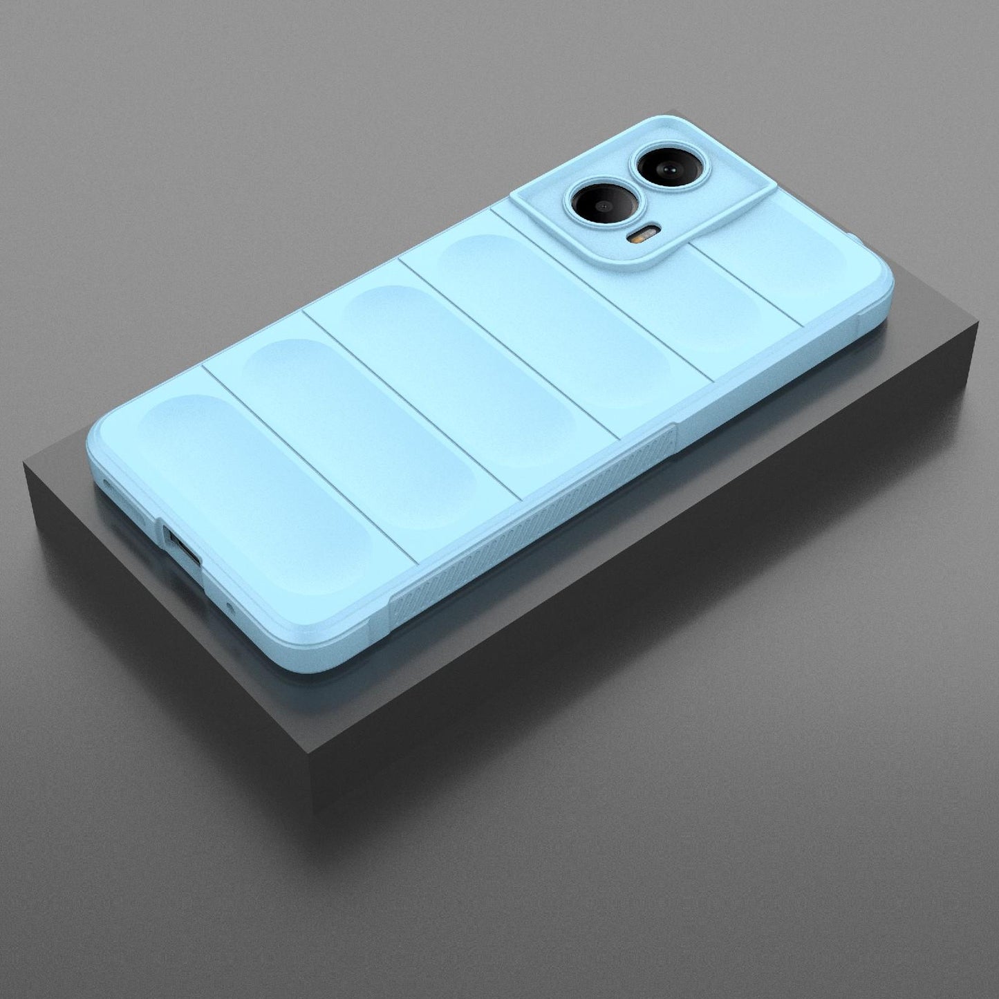 Motorola Moto G24 4G Magic Shield TPU + Flannel Protective Phone Case Cover, Shockproof Scratch Resistant