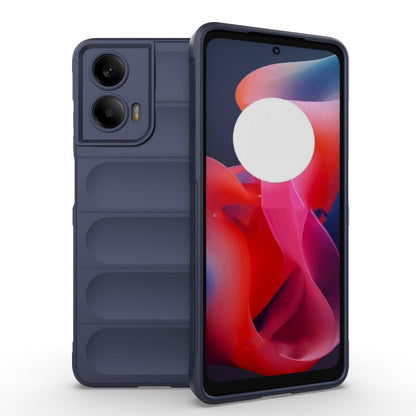 Motorola Moto G24 4G Magic Shield TPU + Flannel Protective Phone Case Cover, Shockproof Scratch Resistant