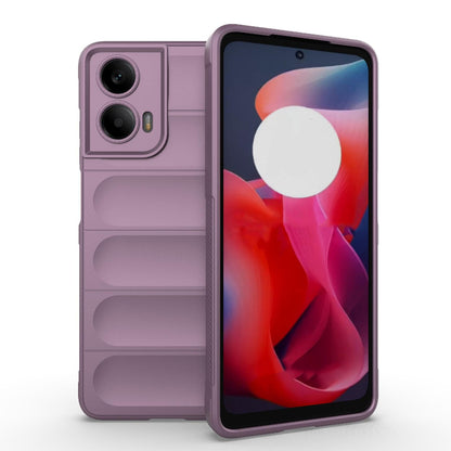 Motorola Moto G24 4G Magic Shield TPU + Flannel Protective Phone Case Cover, Shockproof Scratch Resistant
