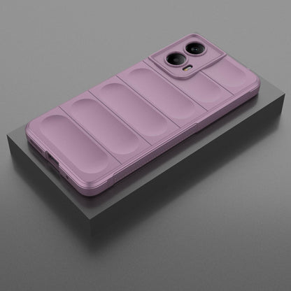 Motorola Moto G24 4G Magic Shield TPU + Flannel Protective Phone Case Cover, Shockproof Scratch Resistant