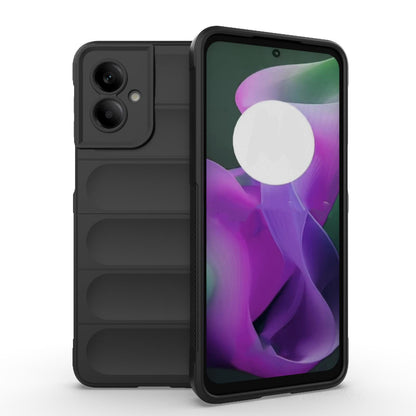 Motorola Moto G55 5G Magic Shield TPU + Flannel Protective Phone Case Cover, Shockproof Scratch Resistant
